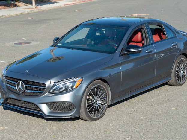 2015-2018 W205 Mercedes C-Class AMG Sport CARBON FIBER Front Bumper Lower Lip Splitter Ground Effects