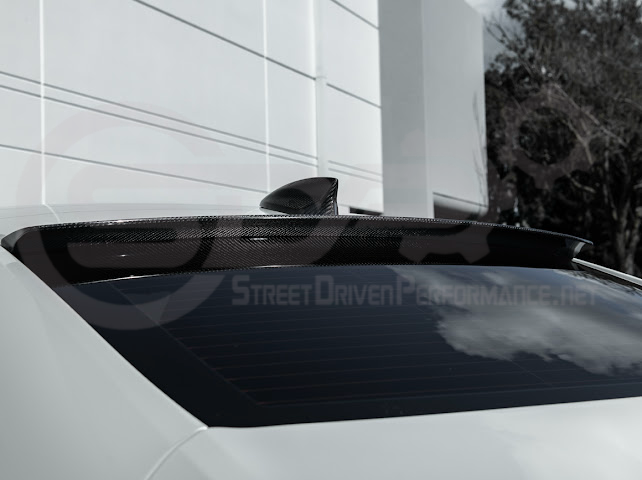 2020-Up Cadillac CT4 / CT4-V / CT4-V Blackwing | SDP Performance Style Carbon Fiber Rear Roof Top Window Spoiler Wing