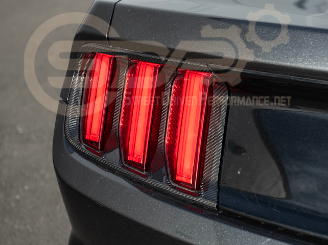2018-2023 Ford Mustang | DRY CARBON FIBER Rear Tail Light Trim Bezel Cover Pair