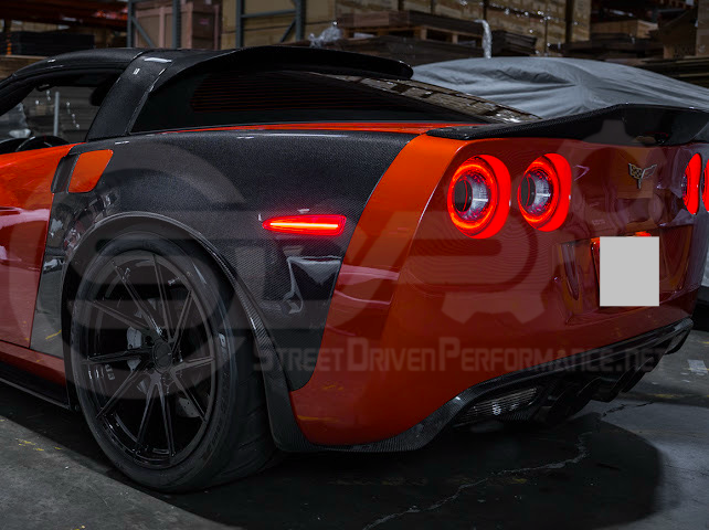 2005-2013 Chevrolet Corvette C6 | Amber Light LED Side Fender Markers Pair (Front and / or Rear) {Clear, Amber, Red, or Smoke Lenses}