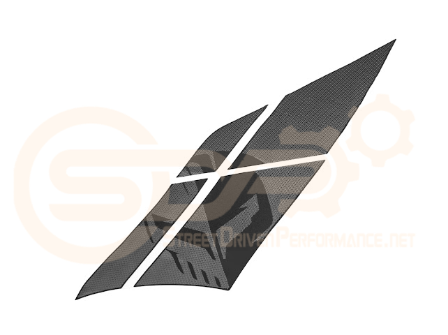 2020-UP CORVETTE C8 REAR FENDERS RACING STRIPES DECALS
