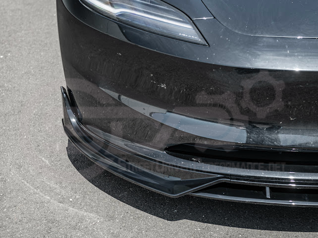 2024-UP TESLA MODEL 3 TRACK STYLE FRONT LIP SPLITTER GROUND EFFECTS