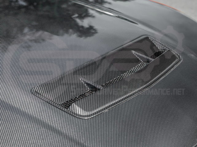 2024-Up Ford Mustang S650 | Factory Style CARBON FIBER Front Hood with Hood Vent (2 versions)