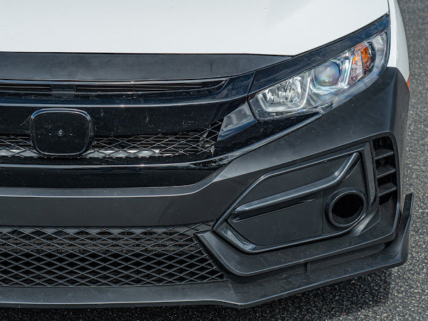 For 2017-2021 Honda Civic Si Coupe Sedan Painted Black Front Bumper Spoiler Lip For 2017-2021 Honda Civic Si Coupe Sedan Painted Black Front Bumper Spoiler Lip
