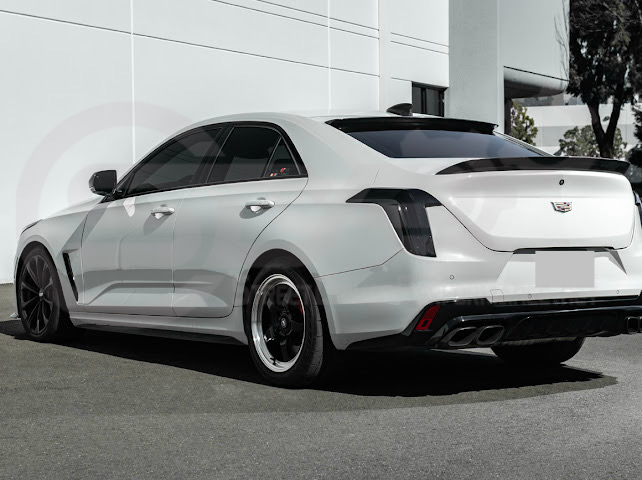 2020-Up Cadillac CT4 / CT4-V / CT4-V Blackwing | SDP Performance Style Carbon Fiber Rear Roof Top Window Spoiler Wing