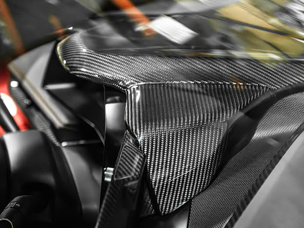 2020+ CHEVROLET CORVETTE C8 CARBON FIBER UPPER DASH INSTRUMENT PANEL FULL COVER KIT