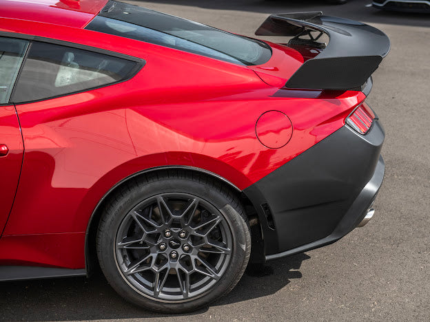 2024-Up Ford Mustang S650 | Factory Style PRIMED BLACK Rear Bumper Cover Replacement