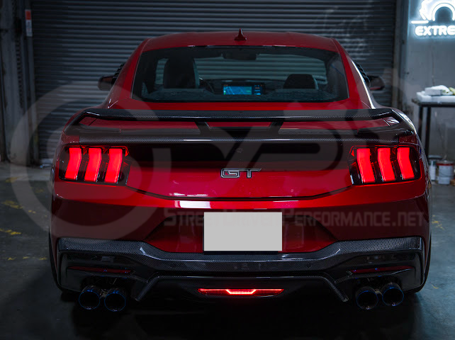 2024-Up Ford Mustang S650 | EURO Style Sequential Signal LED Clear Lenses Rear Taillights Pair
