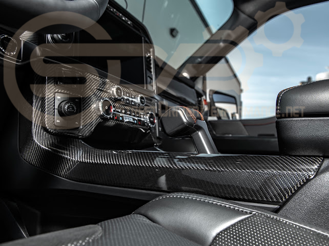 2021-UP FORD F-150 | FACTORY STYLE CARBON FIBER CENTER CONSOLE SIDE PANELS TRIM COVER PAIR