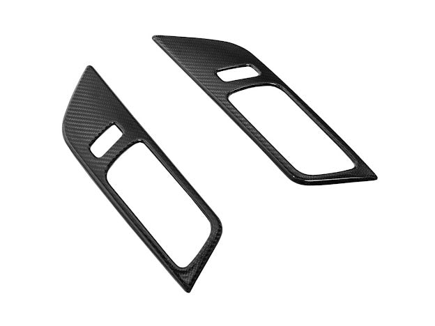 2024-Up Ford Mustang S650 | CARBON FIBER Interior Side Door Handle Panel Cover