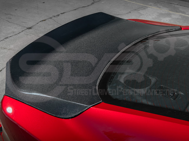 2024-Up Ford Mustang S650 | Factory Integrated Ducktail Style Carbon Fiber Replacement Rear Trunk Lid