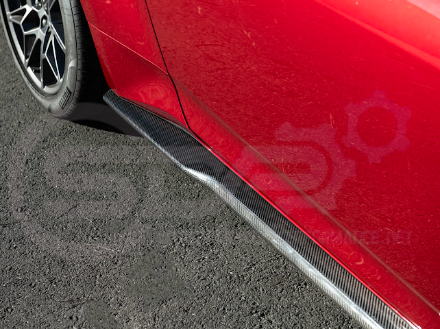 2024-Up Ford Mustang S650 | SDP Performance CARBON FIBER Side Skirts Extension Rocker Panels Ground Effects