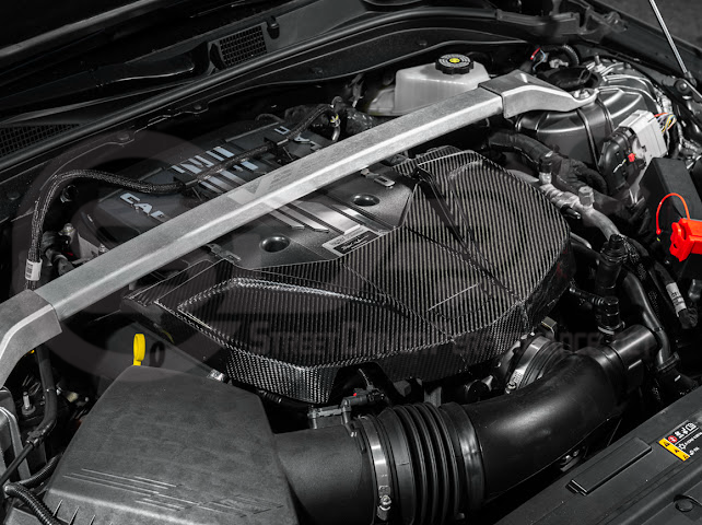 2022-UP CADILLAC CT5-V BLACKWING | DRY CARBON FIBER REPLACEMENT FRONT ENGINE COVER