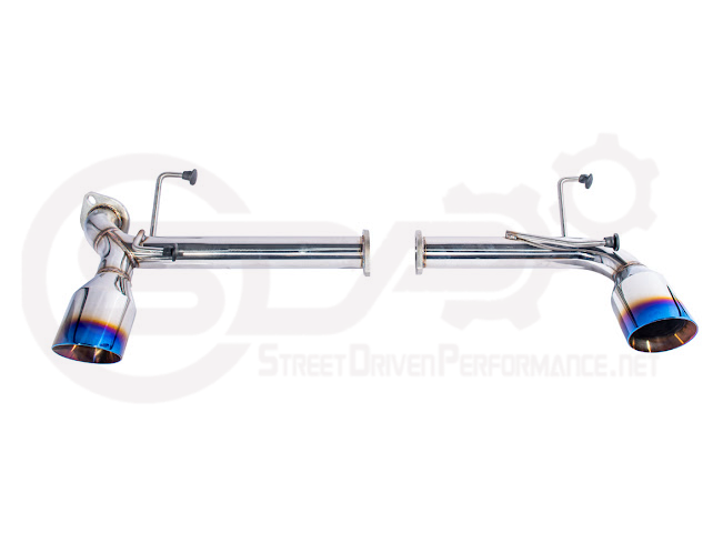 2013-2021 SCION FRS, SUBARU BRZ, TOYOTA 86 | MUFFLER DELETE AXLE BACK DUAL EXHAUST (CHROME TIPS OR BURNT BLUE TIPS)