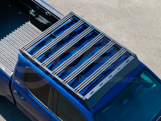 2016-2023 Toyota Tacoma | Extreme Off-Road Version 2 Carbon Steel Black Top Roof Rack Cargo Luggage Carrier