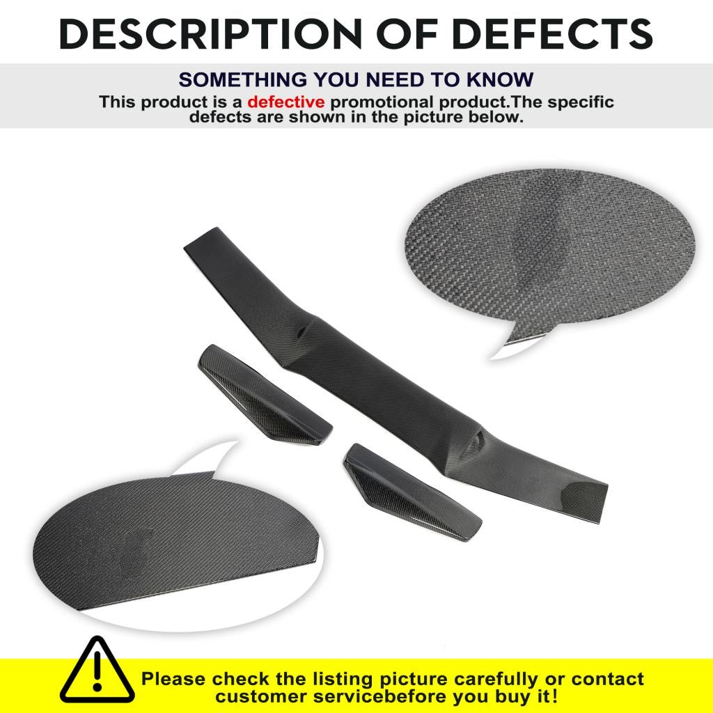 *BLEMISHED-DISCOUNTED* 2014-2019 C7 Corvette - Carbon Fiber "ZR1 Conversion" High Rear Spoiler / Wing Package