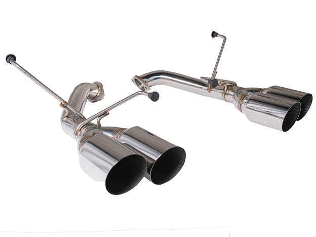 2022-UP SUBARU WRX | AXLE BACK MUFFLER DELETE DOUBLE WALL 4" QUAD TIPS EXHAUST (CHROME OR BURNT BLUE TIPS)
