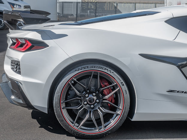 2020+ CORVETTE C8 Z06 | CARBON FIBER HIGH WING SPOILER *ADD-ON* WICKERBILL PAIR