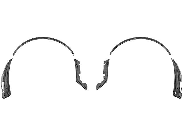 2024-UP FORD MUSTANG S650 | GT350R PERFORMANCE STYLE CARBON FIBER FENDER FLARES MUD FLAPS