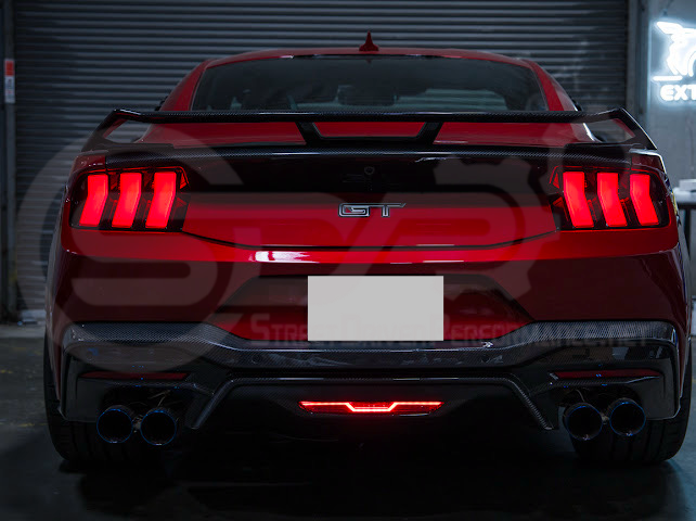 2024-Up Ford Mustang S650 | EURO Style Sequential Signal LED Clear Lenses Rear Taillights Pair