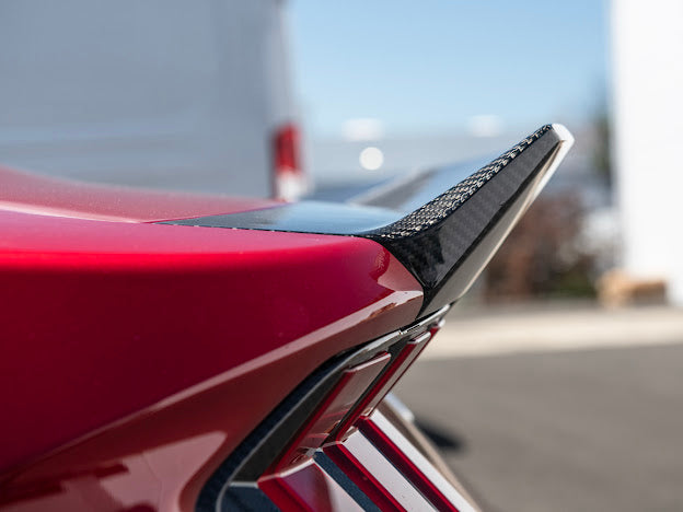 2024-UP FORD MUSTANG S650 | CARBON FIBER REAR TRUNK DUCKTAIL INTEGRATED WING SPOILER MODULE