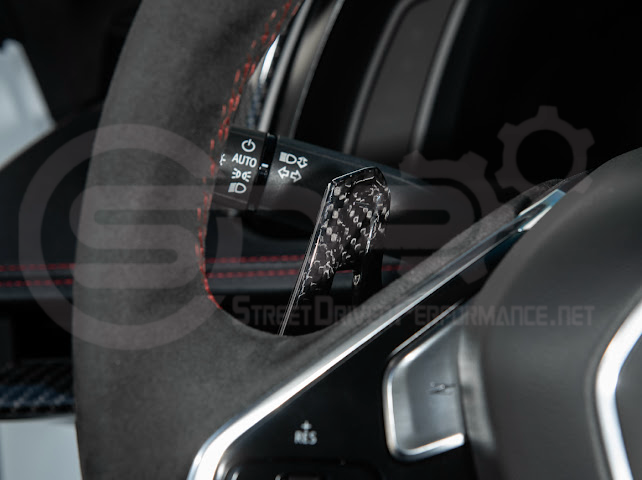 2020-UP CHEVROLET CORVETTE C8 | Lamborghini Style CARBON FIBER Steering Wheel Paddle Shifters
