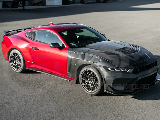 2024-Up Ford Mustang S650 | SDP Performance CARBON FIBER Side Skirts Extension Rocker Panels Ground Effects
