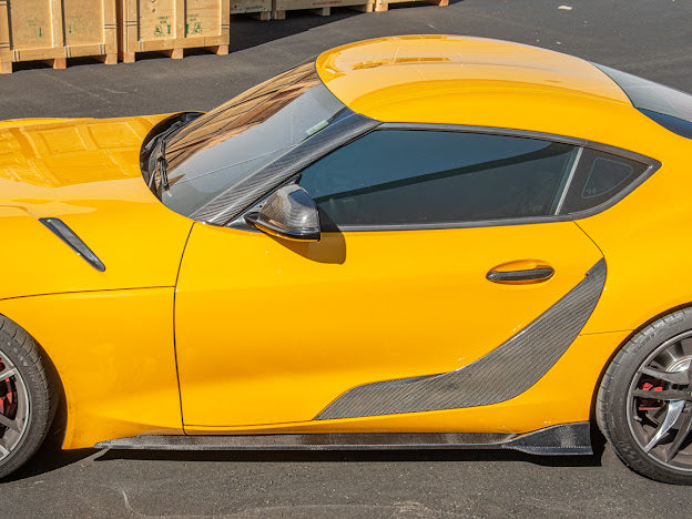 2020-Up Toyota GR Supra A90 A91 | CARBON FIBER Side Skirts Rocker Panels Ground Effects