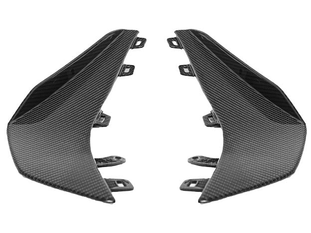 2023+ CHEVROLET CORVETTE C8 Z06 & E-RAY | Z07 PERFORMANCE PACKAGE CARBON FIBER LIP SPLITTER GROUND EFFECTS WITH CANARDS