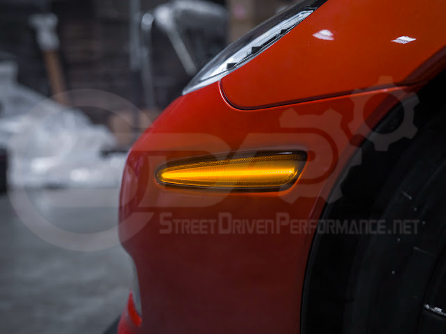 2005-2013 Chevrolet Corvette C6 | Amber Light LED Side Fender Markers Pair (Front and / or Rear) {Clear, Amber, Red, or Smoke Lenses}
