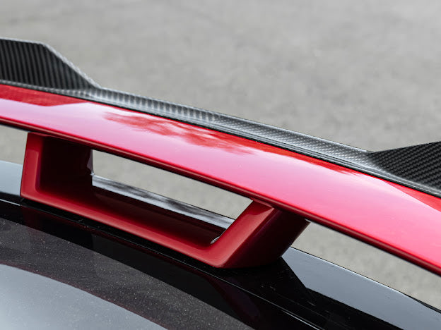 2024-Up Ford Mustang S650 | CARBON FIBER GT Performance Wing Rear Gurney Flap Spoiler *ADD-ON*
