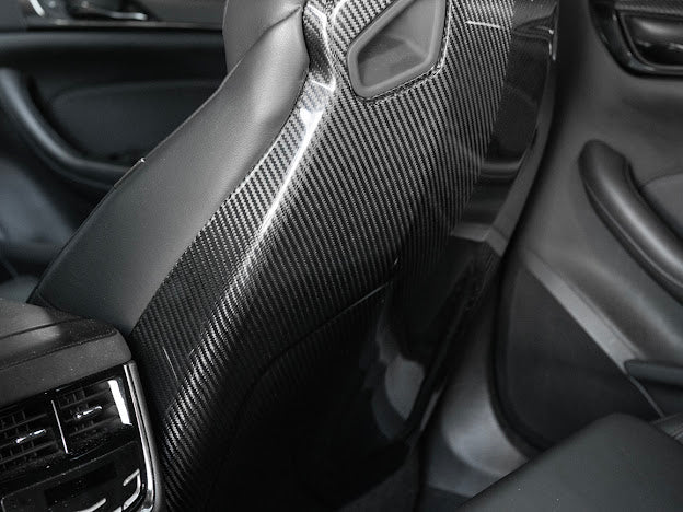 2016 - 2019 Cadillac ATS-V Sedan | Recaro Carbon Fiber Seat Rear Panel Cover Replacement (Driver and Passenger)