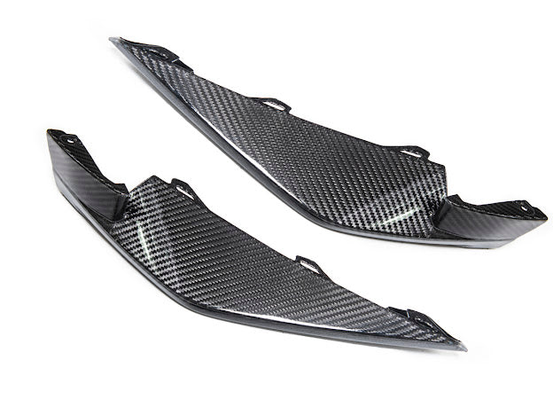 2021-UP BMW G82 / G83 M4 | M-PERFORMANCE STYLE CARBON FIBER FRONT SIDE LIP SPLITTER GROUND EFFECTS