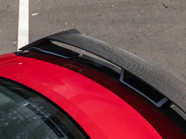2024-Up Ford Mustang S650 | GT Style CARBON FIBER Rear Trunk Lid Wing & Spoiler Panel