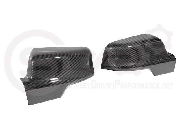 2019-UP RAM 1500 | FACTORY STYLE DRY CARBON FIBER TAPE ON SIDE MIRROR CAP COVERS PAIR