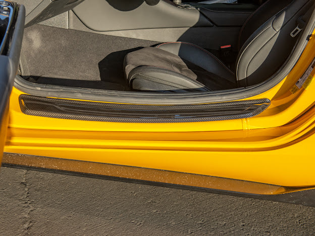 2020-Up Toyota GR Supra A90 A91 |JDM Factory Style CARBON FIBER Side Door Sill Plate Cover (Pair)