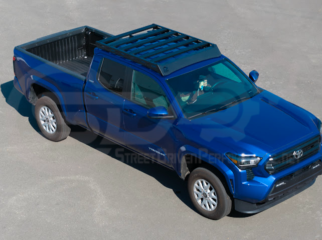 2016-2023 Toyota Tacoma | Extreme Off-Road Version 2 Carbon Steel Black Top Roof Rack Cargo Luggage Carrier