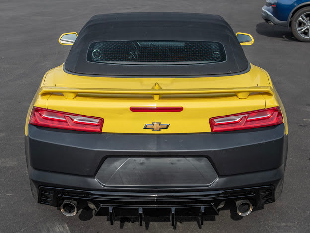 2016-Up Camaro |  Performance Track Style MATTE BLACK Rear Quad Exit Diffuser