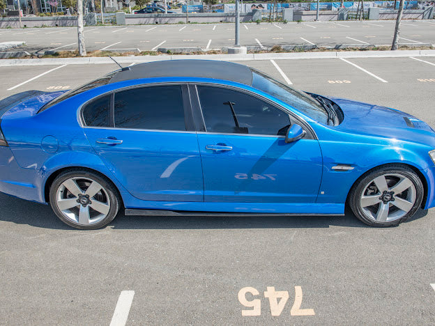 2008-09 PONTIAC G8 CARBON FIBER FRONT SPLITTER & SIDE SKIRTS GROUND EFFECTS