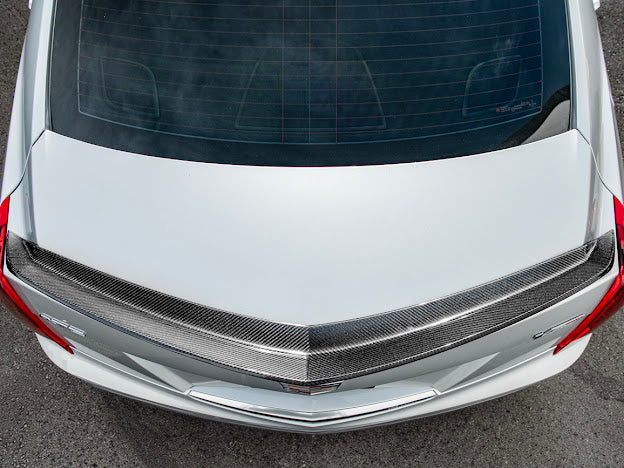 2016 - 2019 Cadillac ATS-V Sedan | Carbon Fiber SDP Style Rear Trunk Lid Spoiler Wing