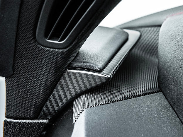 2020+ CHEVROLET CORVETTE C8 CARBON FIBER UPPER DASH PAD TRIM COVER KIT