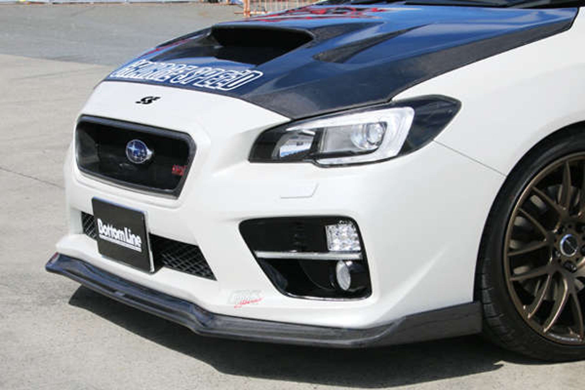Charge Speed 2015-2017 Subaru WRX STi 4 Doors Sedan VA-B-C BottomLine Type 2 FRP Front Lip for STi