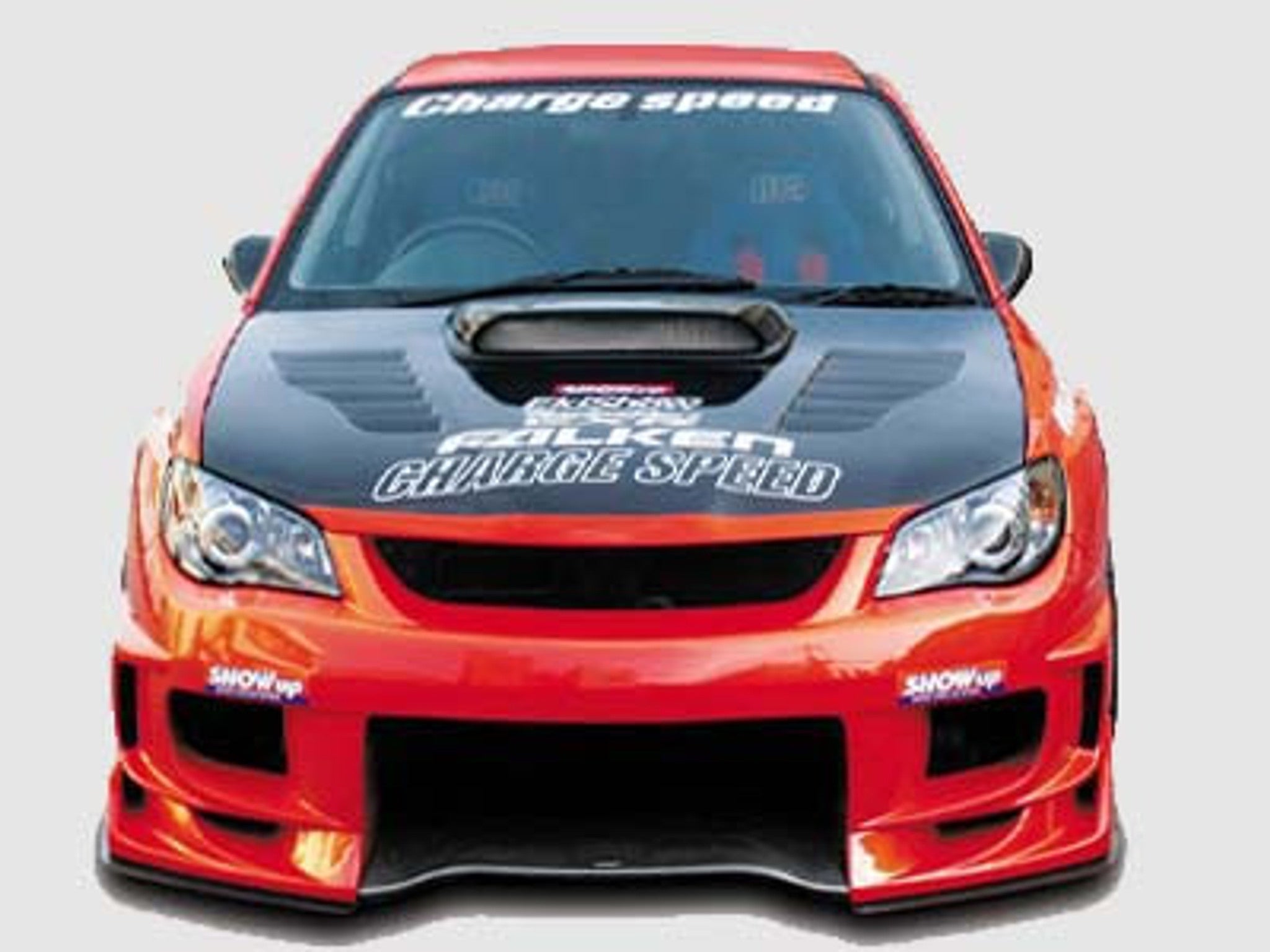 Charge Speed 2006-2007 Subaru Impreza GD-F HawkEye Type-2 Full Bumper Kit With 3-D Carbon Center