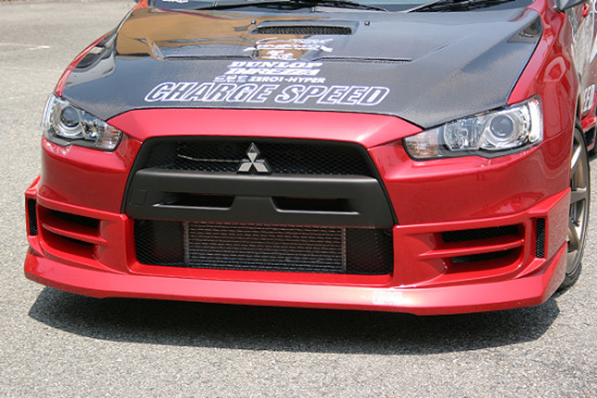 Charge Speed 2008-2017 Mitsubishi Lancer Evo X Half Type-1 Front Lip