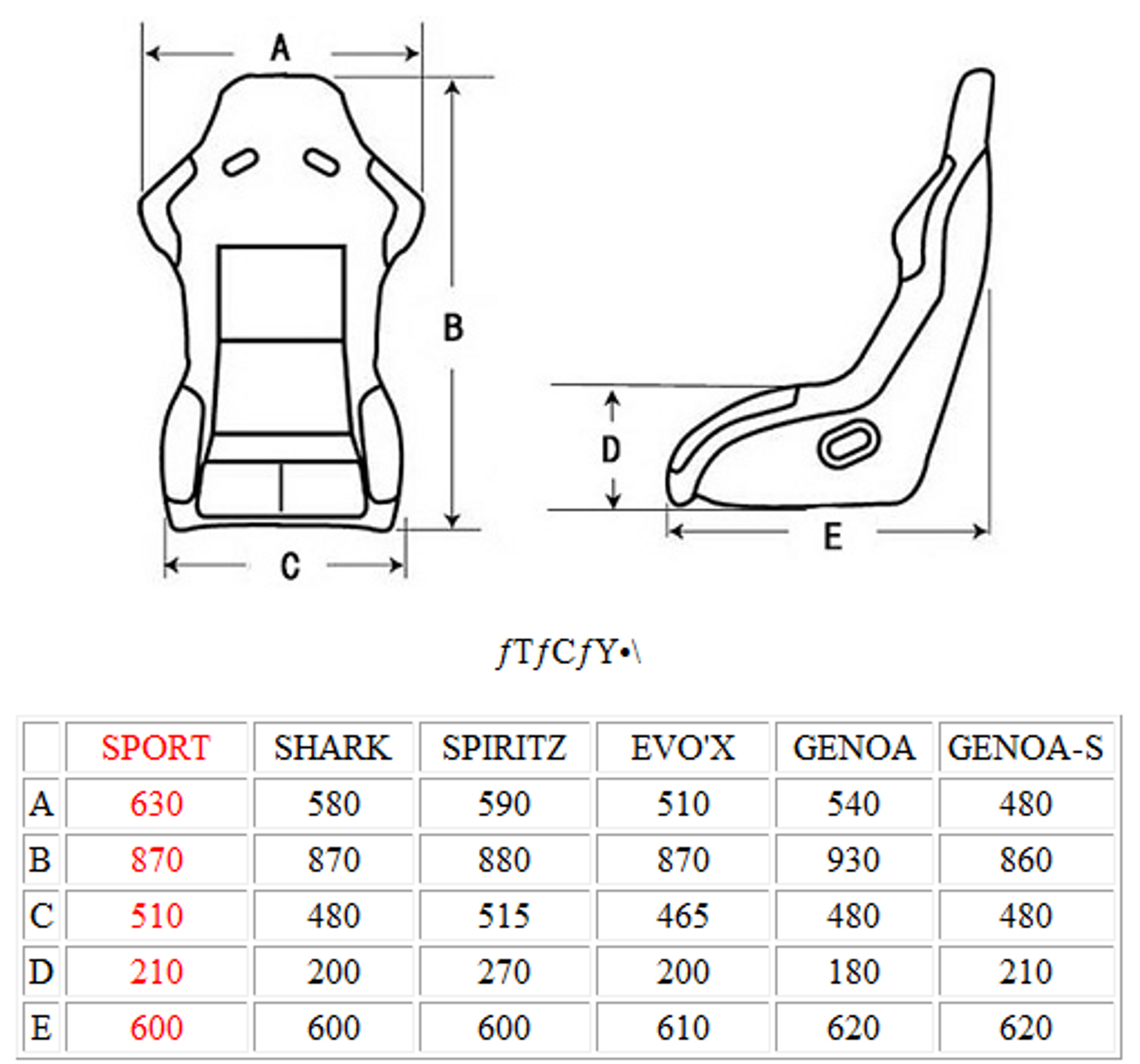 Charge Speed Bucket Racing Seat Sport Type Carbon Red