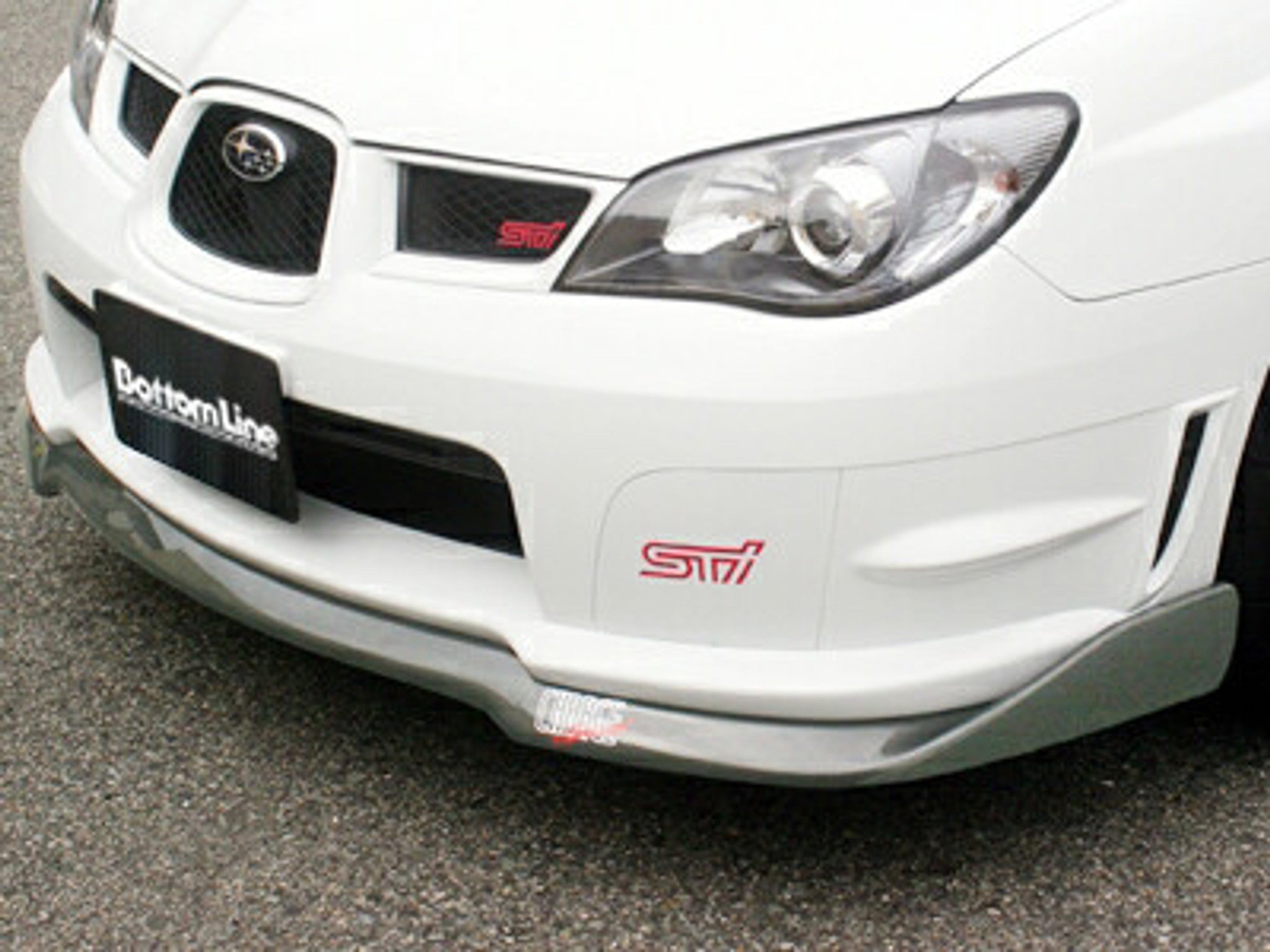 Charge Speed 2006-2007 Subaru WRX GD-F Bottom Lines Carbon Full Lip Kit Type-2 for STi