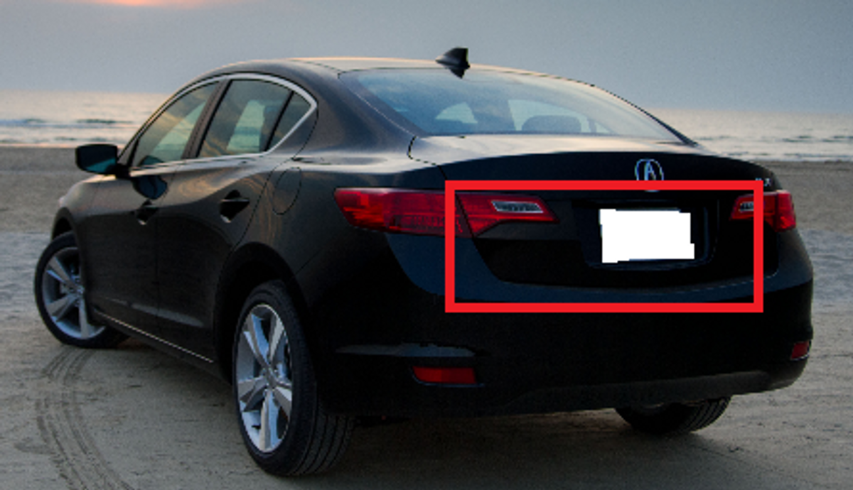 AC3270RGC - Advan OEM Design 2012-2017 Acura ILX Carbon Rear Garnish