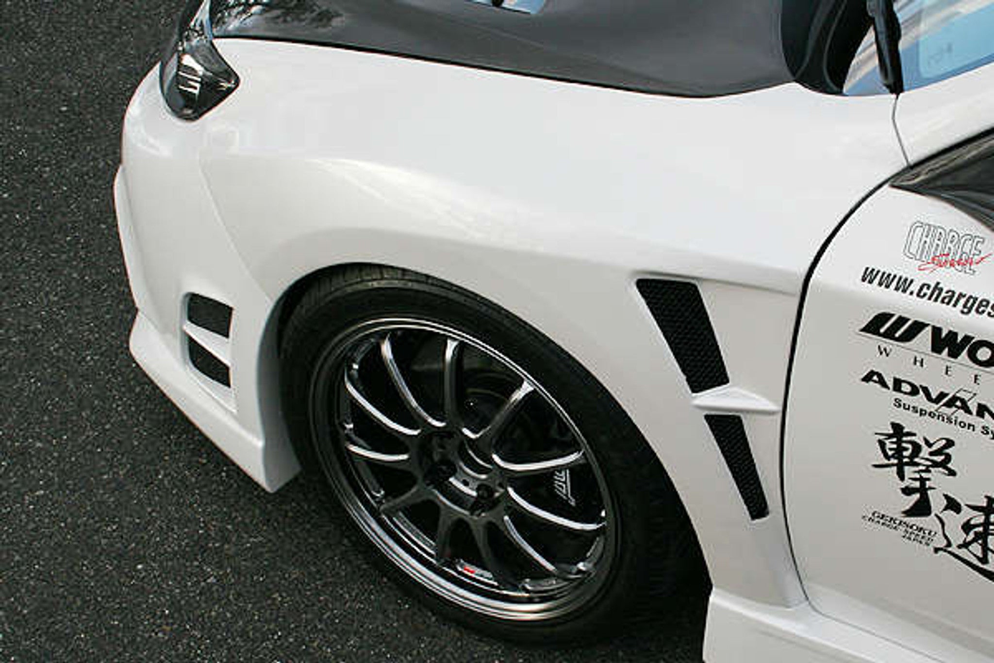 Charge Speed 2008-2014 Subaru WRX STi & Non-STi All GR-B Hatchback/ GV Sedan D-1 style Vented Front Fenders 20mm Wide