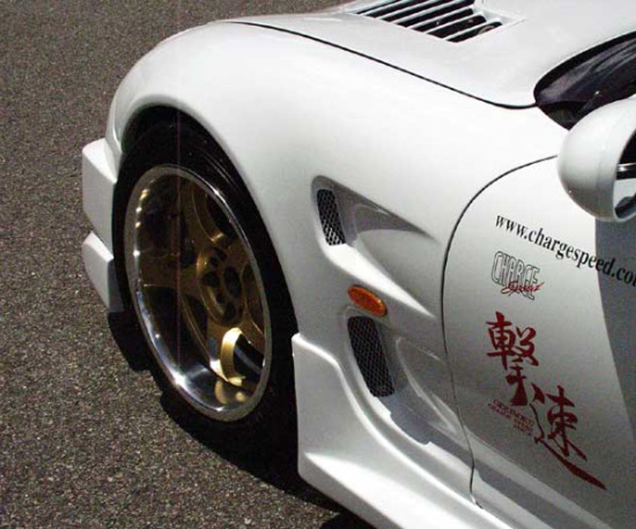 Charge Speed 1993-2004 Mazda RX7 D-1 Style Front 20MM Wide Body Fenders