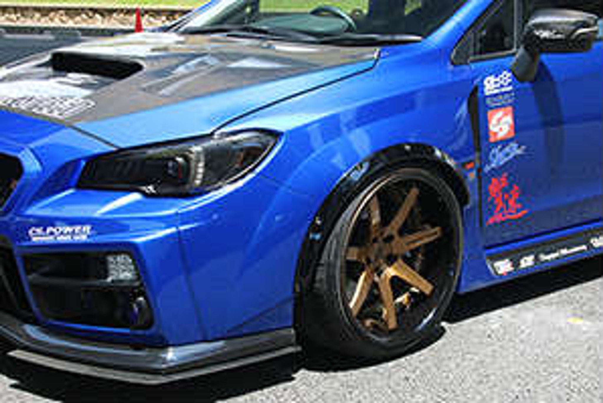 Charge Speed 2015-2021 Subaru WRX/ STi Type 2A FRP Wide Body Complete Kit with Type A FRP FRONT LIP & FRP Rear Diffuser